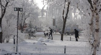 Kırağıyla oluşan görsel şölen