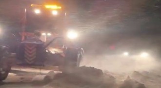 Palandöken'de kar ulaşımı zorlaştırdı