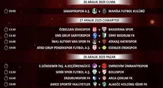 Trendyol 1. Lig'de 18-19. Hafta programları açıklandı